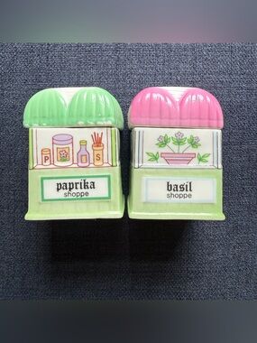 VTG 1990 EPI International Spice Market Collection Fine Porcelain Set Of 2 Read